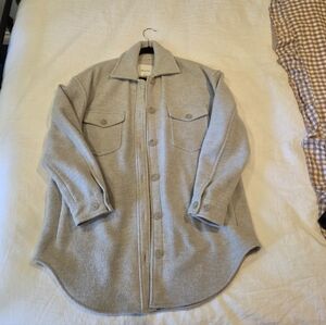 Wilfred Free Light Gray Shirt Jacket